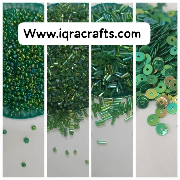 Pack Of 4 Tola (Tola Each) Beads & Sequins Beautiful Loose Sequins DIY Crafts 