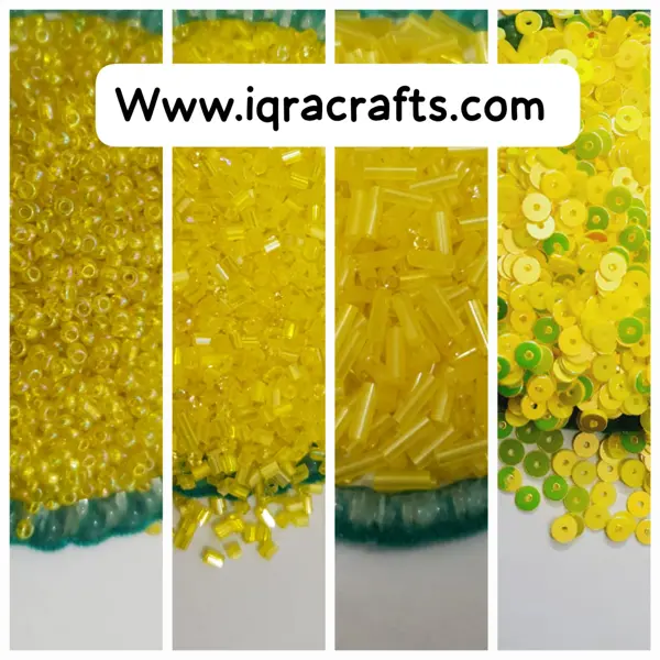 Pack Of 4 Tola (Tola Each) Beads & Sequins Beautiful Loose Sequins DIY Crafts 