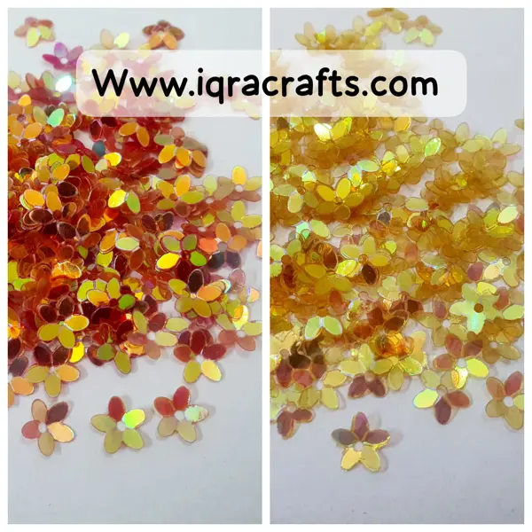Pack of 2 Tola Sequins Flower in Telenor Shape