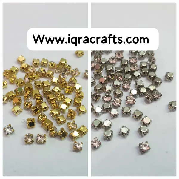 70 Pcs Crystal Acrylic Sew On Rhinestones Beads High  4mm