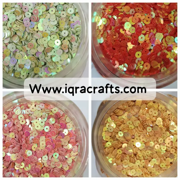 Pack of 2 Tola (toal each) Cut Beads & 3mm resin DIY Clothing Craft sets