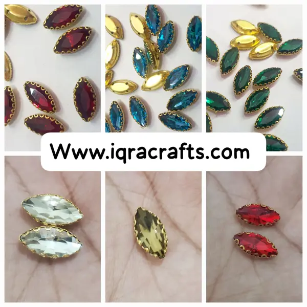 12 Pcs Big ,Crystal Faceted Silver/Gold eye Beads, Crafts DIY 20mm