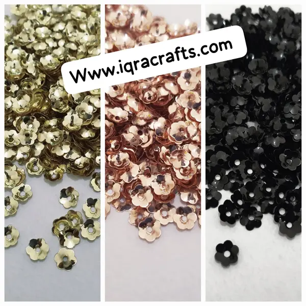 1 Tola, 6mm Baskit Flower Sitaray in Various Colors , 