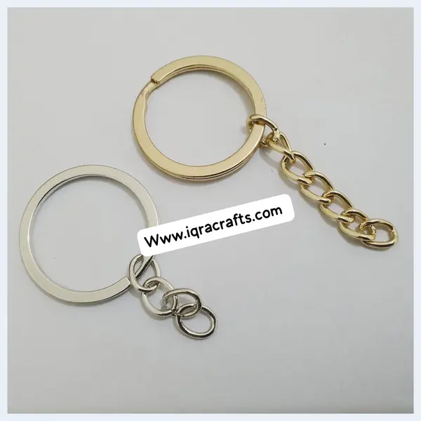 A Pair key chain rings round