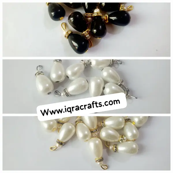 10 Pieces White Hanging Decorative Small Tassel Crafting Sewing Clothing Accessories Latkan (2cm)