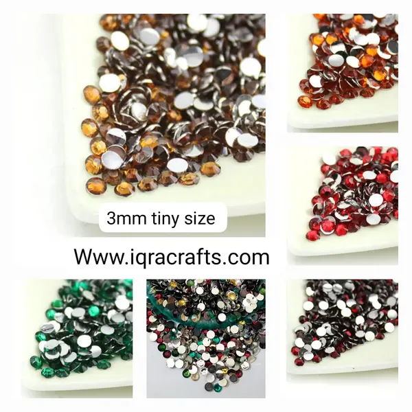 3mm, 300 Pcs, Shiny Round Beads DIY Sewing Craft Sets Resins, Small Size