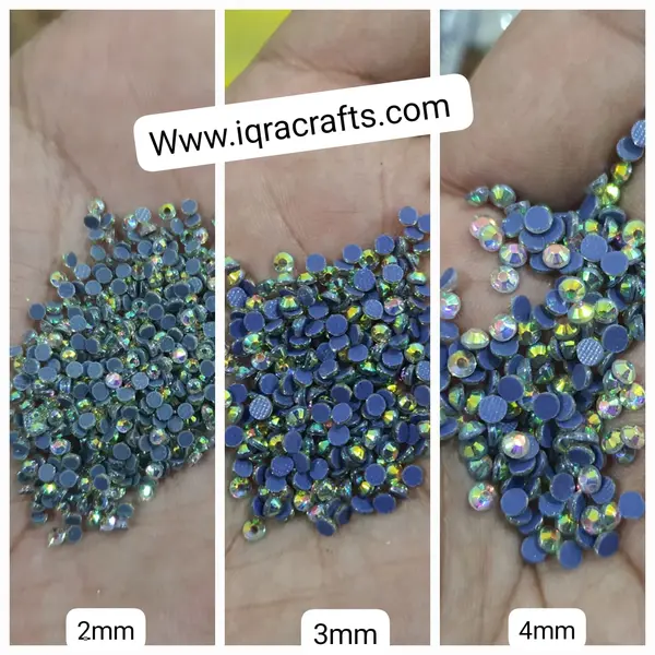 1 Tola Hotfix Rhinestone Crafts Beads Glass dmc stones 2mm/3mm/4mm
