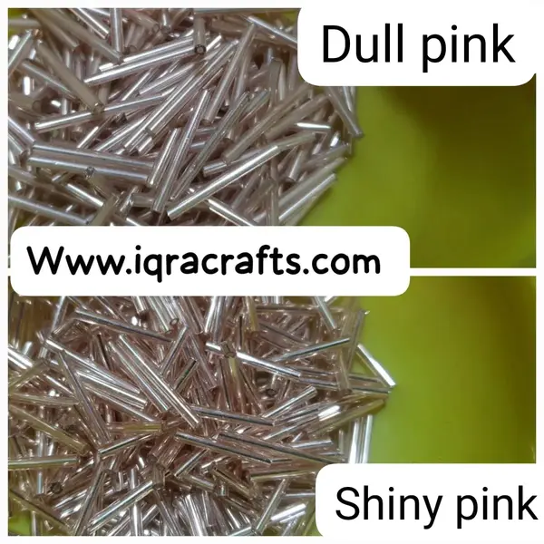 2 Tola Long Bugle Beads Tube Glass Beads, Various Colors, Pony Bead Jewelry 1.5 cm-2.5 cm
