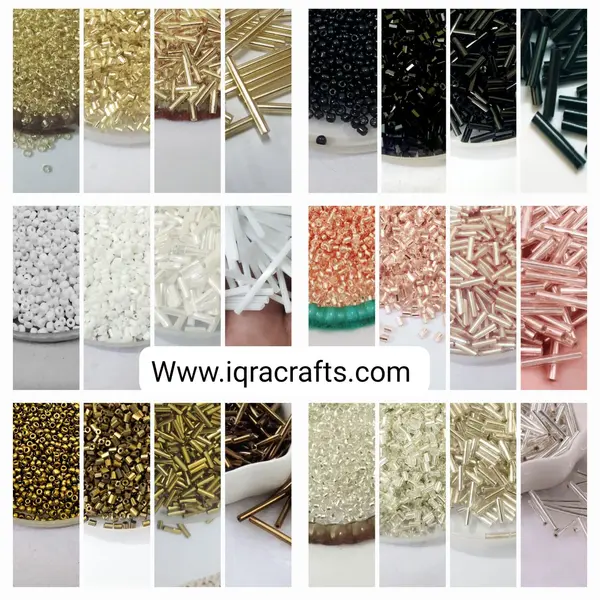 Pack Of 8 Tola (2 Tola Each) Beads Beautiful Loose Sequins DIY Crafts Dull Gold
