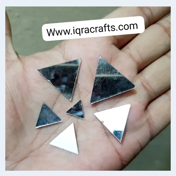 20gm DIY Small Craft Mirrors Triangle, Shape for Crafts Projects, Decoration 