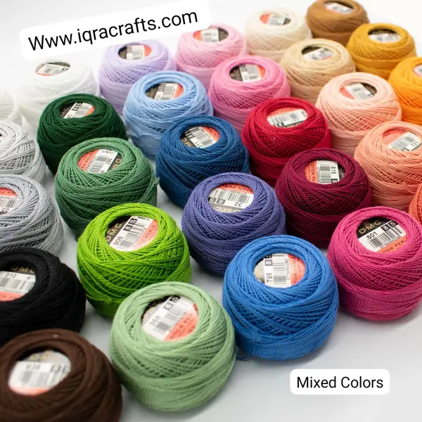 Mixed Colors Pack of 5/10/20/30/40/50 Pearl Cotton Butterfly Ball 