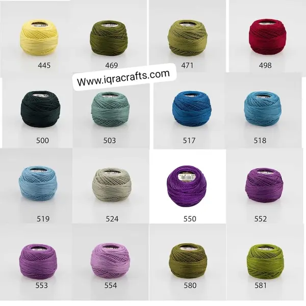 10 Pcs 100% Pearl Cotton Butterfly Embroidery Ball Thread, 10 gram