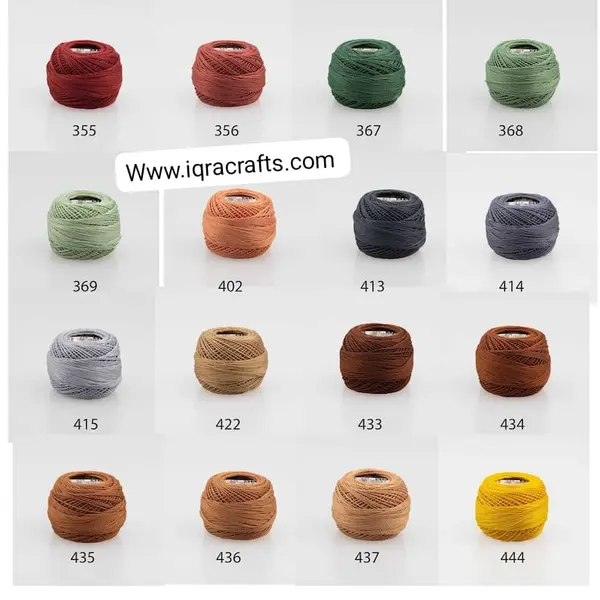 10 Pcs 100% Pearl Cotton Butterfly Embroidery Ball Thread, 10 gram