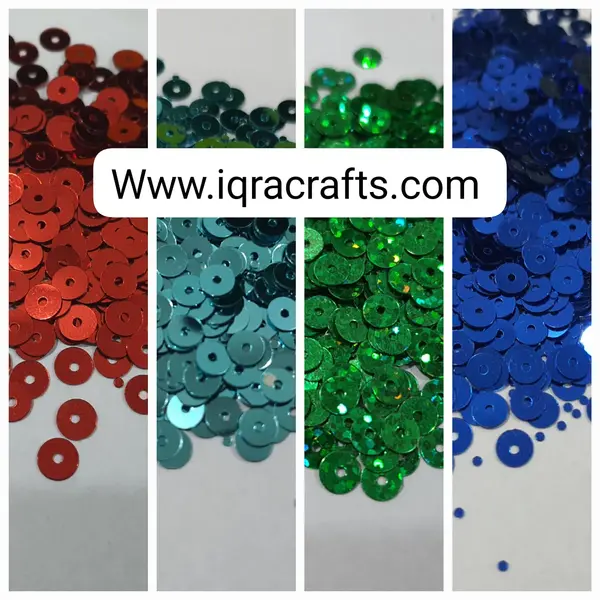 1 Tola 5mm Disc Round Sitaray in various Colors
