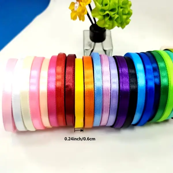 Quarter inch, Pack Of 6/12/24/50/100/150/200... 0.6mm - Quarter inch ribbons - Multi Color