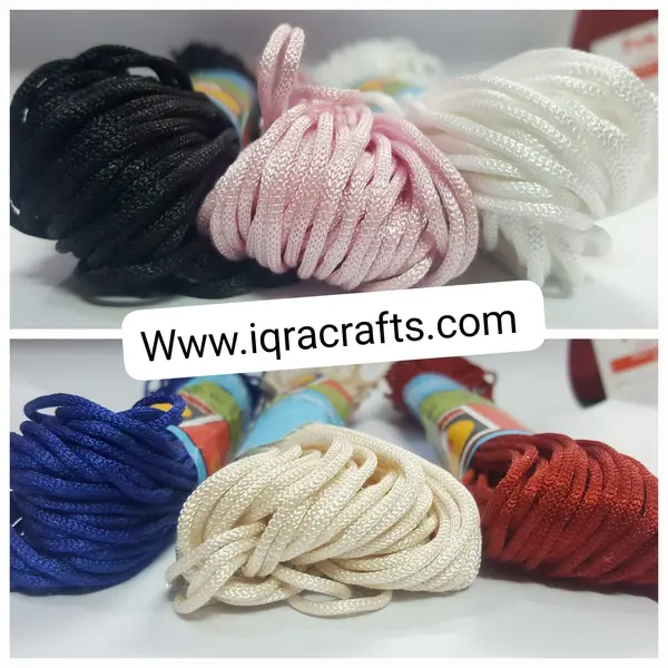 Pack of 2 Silk Zari Dori 25 Yards DIY Crafts Sets Clothing 