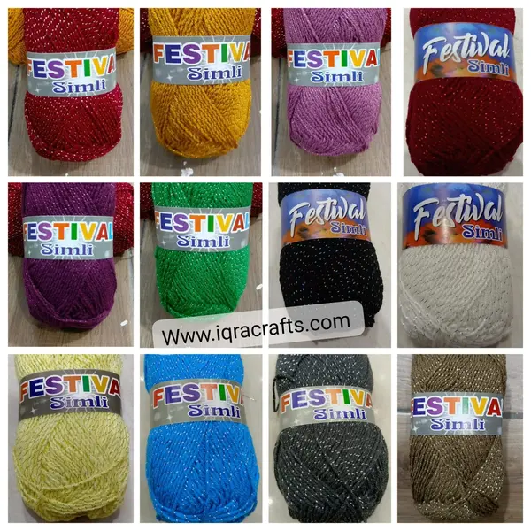 1 Pc, Glitter Wool  High Quality, Wool Ball. Sweater, Hand Knitting, Soft Crochet Hook Yarn 
