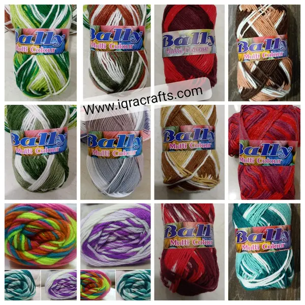 1 Pc, Multicolor Wool  High Quality, Wool Ball. Sweater, Hand Knitting, Soft Crochet Hook Yarn 