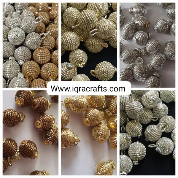 10 Pcs Latkan Taanba Wire Hanging Decorative Small Tassel Crafting Sewing Clothing Accessories 