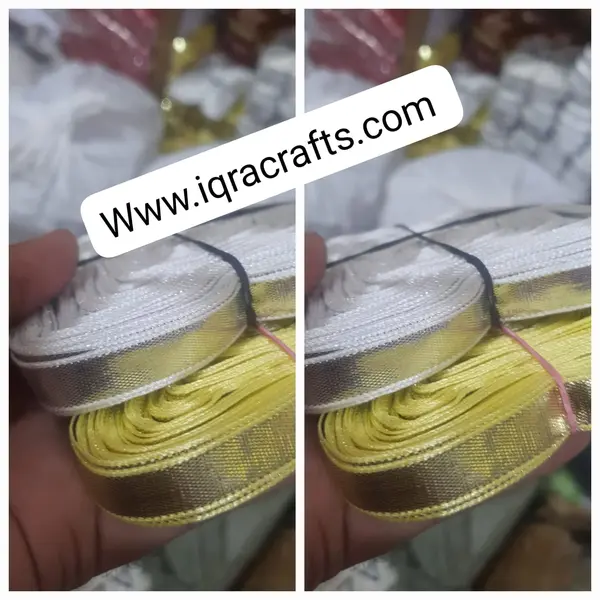 10  Yard/Gaz, Gotta Patti Lace, Gota Patti Lace Kinari Border (half  inches)