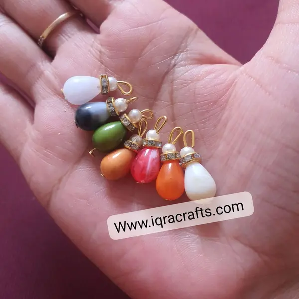 25 Pcs Plastic Mixed Hanging Small Latkan, Sewing Clothing 1cm