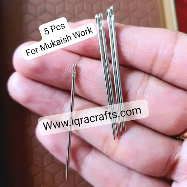 1 Pack Sewing Needles Set For Cloth Leather Cap Hijab Dupatta Embroidery Tool