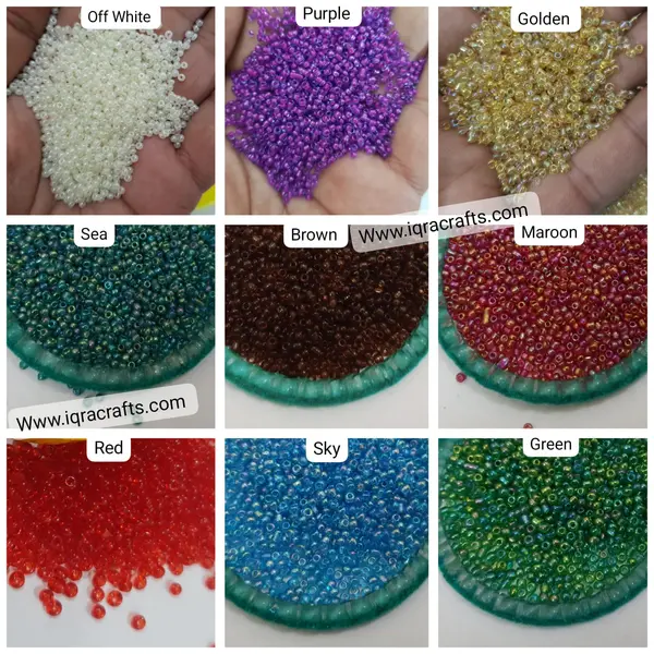 Round Moti, 2 Tola 2mm Glass Round Beads, Various Colors, Pony Bead Jewelry, DIY Craftsmanship