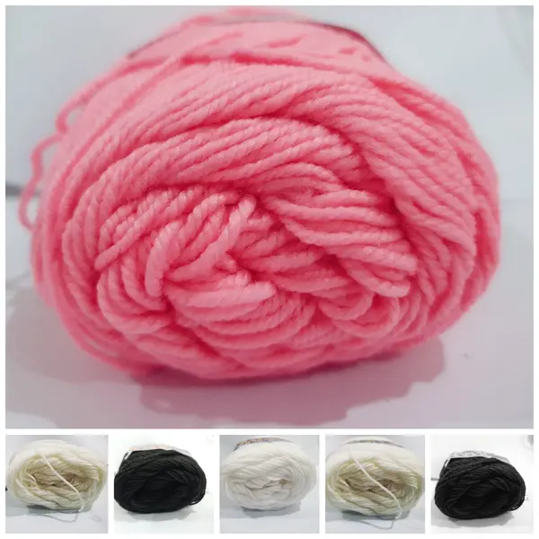 5 Pc, 50 gm Each High Quality, Wool Ball. Sweater, Hand Knitting, Soft Crochet Hook Yarn 