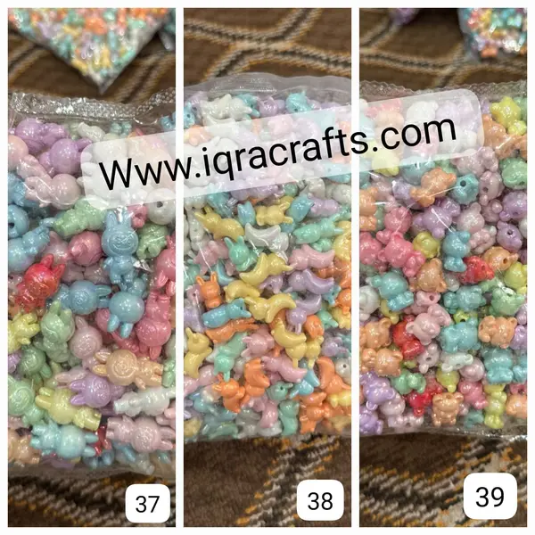 Pack of Half Kg Packs Acrylic Beads