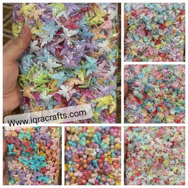 Pack of Half Kg Packs Acrylic Beads