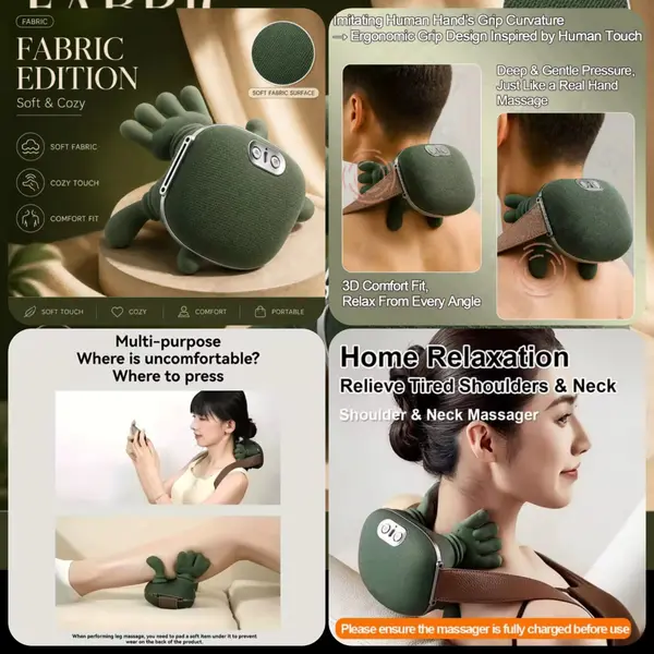 Multi-functional Rechargeable Neck Massager (Box Packing)