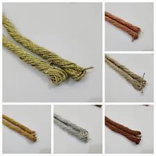 Pack Of 2 (4.5 gaz Each) Metallic Cord Rope Lurex, 1mm Crafts in Various Colors