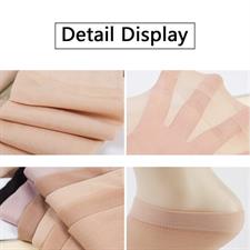 10 Pairs, Skin Dark, Summer Elastic Thin Silk Female Ladies Ankle Short Socks, 
