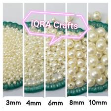 20 gm Off White Round Beads 2mm-10mm white Craft Sets DIY Findings