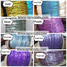 10 yards 3mm Trim, /Lot Colorful Loose Round Flat Sequins 
