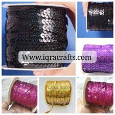 10 yards 5mm Trim, /Lot Colorful Loose Round Flat Sequins 