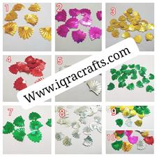 10 gm Fan Shape Sitaray in Multicolor , Beautiful Design, Flat Loose Sequins and Spangles Craft Supplies