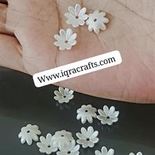 10 gm Off White Cremay Color Pearl Flower Petal Beads 