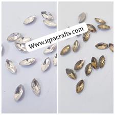 Eye Crystal 20 Pcs ,Crystal Faceted Gold eye Beads, Crafts DIY 
