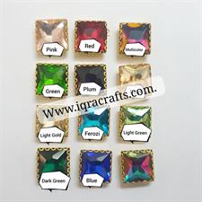 5 Pcs ,12mm Crystal Faceted Square Beads, Used For Decoration, Clothing, crafts DIY