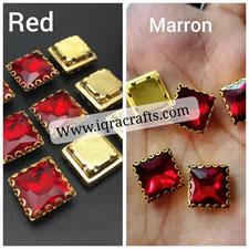 5 Pcs ,12mm Crystal Faceted Square Beads, Used For Decoration, Clothing, crafts DIY