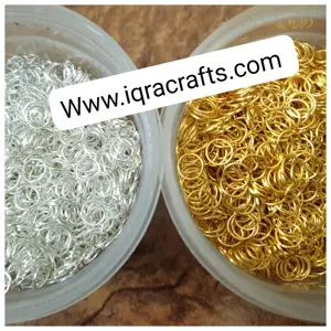 100 Plus Pcs Shiny Gold/Silver  Jump Rings  Gold Connector DIY Crafts 