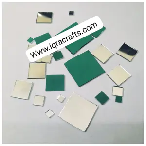 40 gm (300 Plus Pcs) Mixed Sizes Square Shape Mirror Craft And Also Used In Embroidery