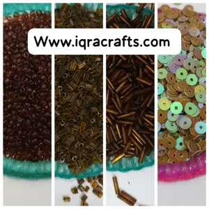 Pack Of 4 Tola (Tola Each) Beads & Sequins Beautiful Loose Sequins DIY Crafts 