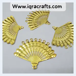 10 Pcs Gold Metal Beads For Crafts Jewel DIY in various Shapes & Sizes