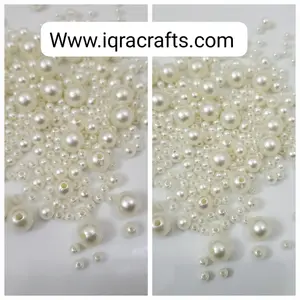 20 gm Off White Round Beads 2mm-10mm white Craft Sets DIY Findings