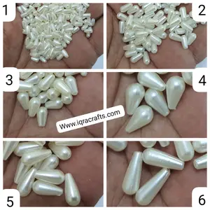 20 gm Off White Round Beads 2mm-10mm white Craft Sets DIY Findings Tear Drop