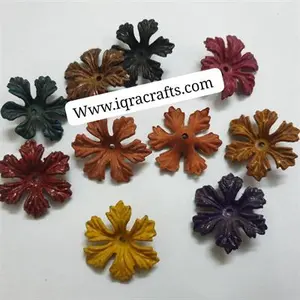 10gm Petal Flower Bead & Oval Shells Caps Acrylic Beads for DIY Crafts 