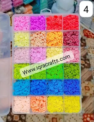 1 Kit Box, Clay Beads and Mixed Numbers Beads Jewelry Making, Tools Craft Supplies DIY
