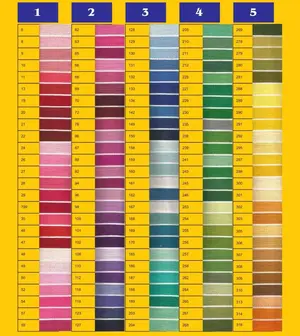 2 Pcs Silk Thread Craft Embroidery in Various Colors